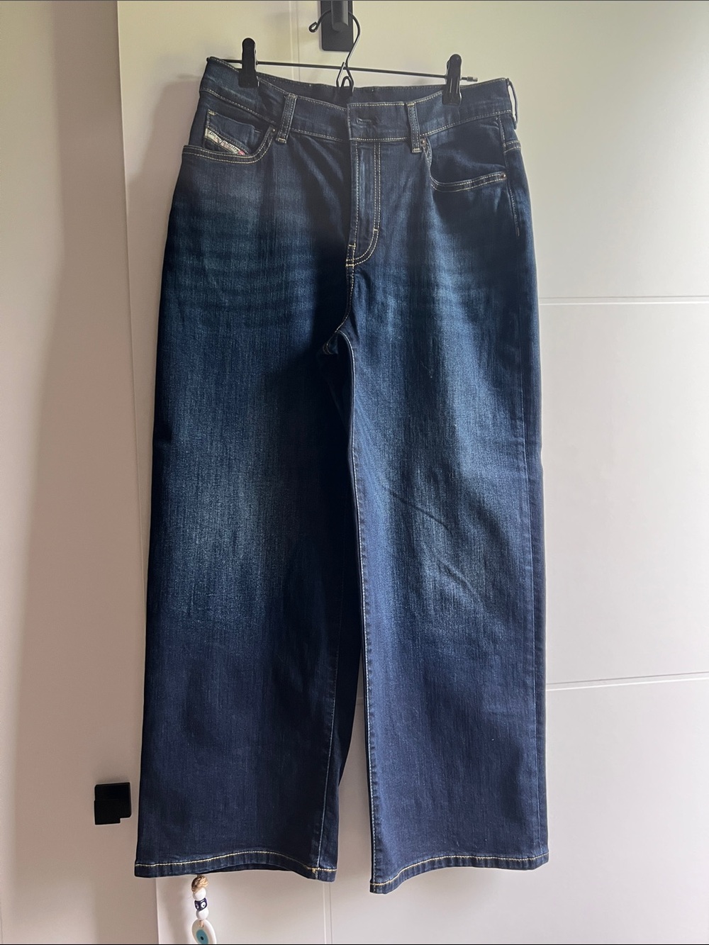 Diesel Dark Blue Relaxed Jeans. Superior quality denim